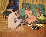 Felix  Vallotton Femmes nues aux chats Germany oil painting artist
